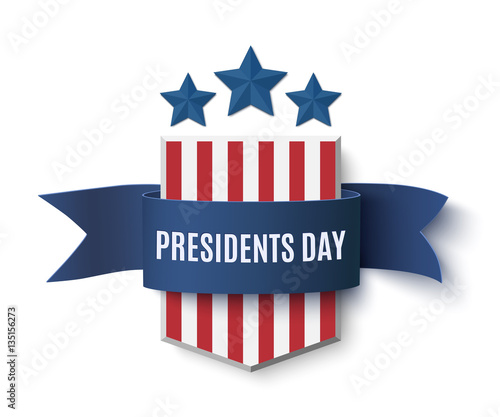 Presidents Day background template.