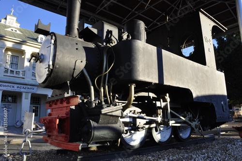 Windhoek: Railway-Museum, Eisenbahn-Museum mit Dampf-Lokomotive