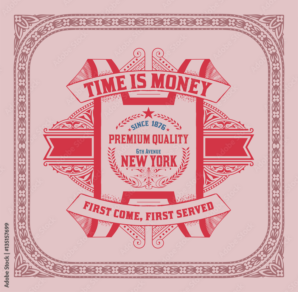 Obraz premium Premium Quality card. Baroque ornaments and floral details.