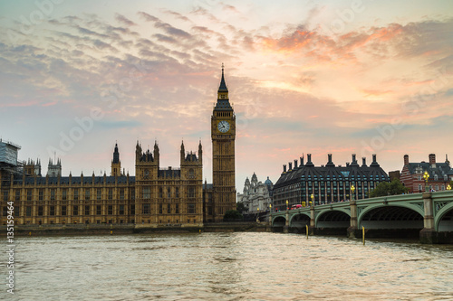 Big Ben  Parliament  Westminster bridge in London