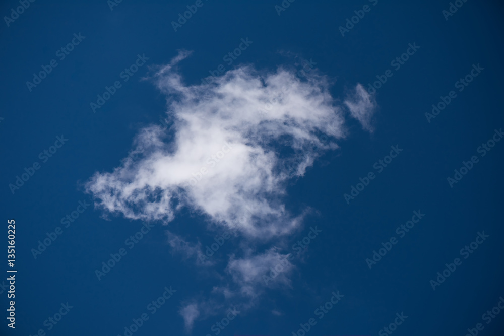 White fluffy cloud on blue sky White fluffy cloud on blue sky