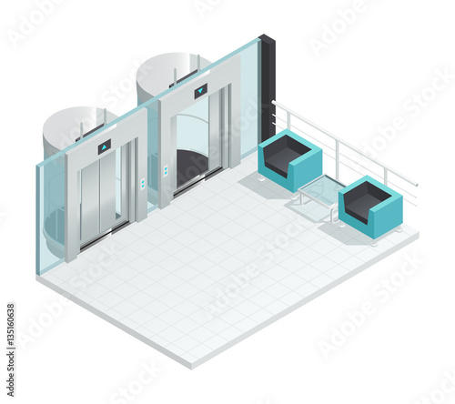 Modern Elevator Hall Interior