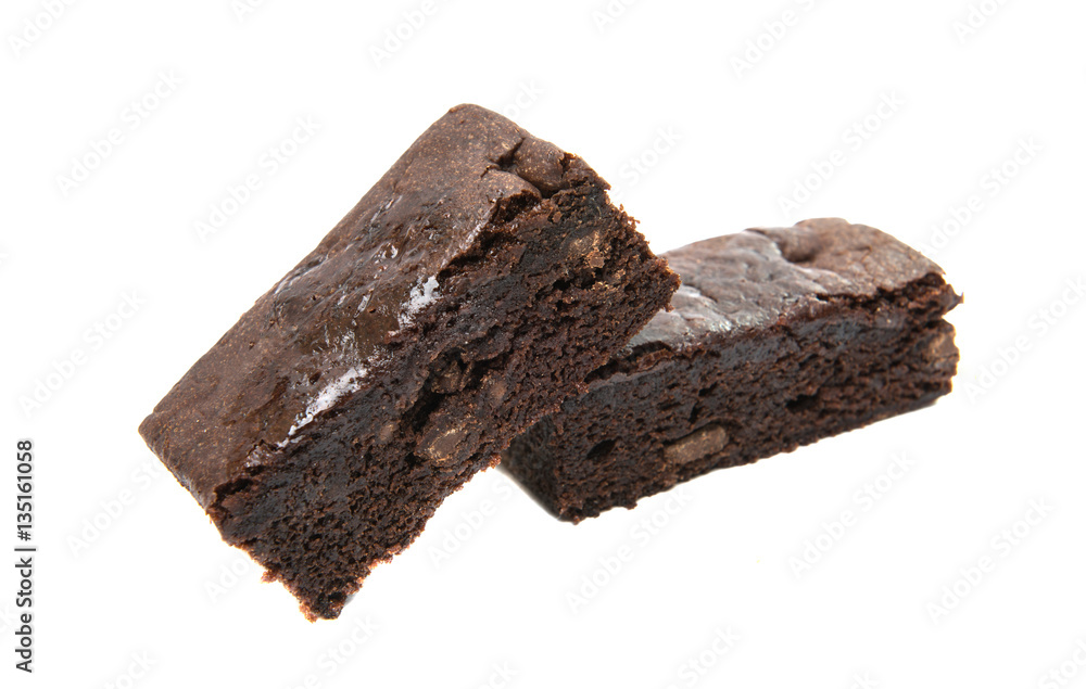 Chocolate Brownie isolated Chocolate Brownie isolated