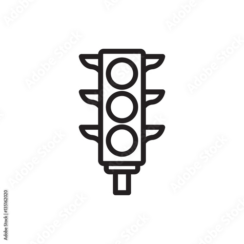 traffic light icon illustration © HN Works