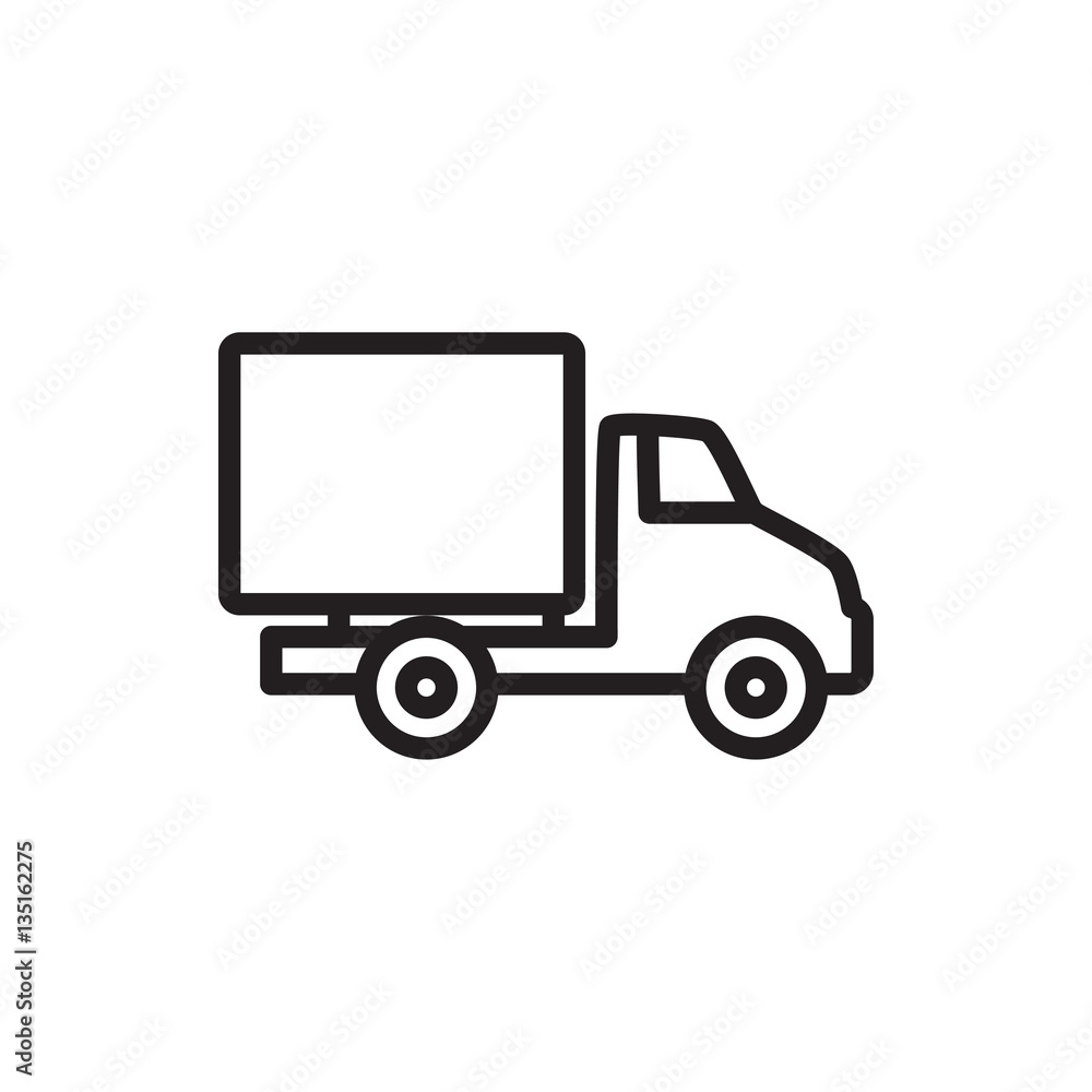 delivery car icon illustration