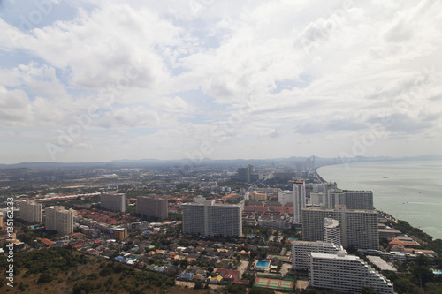 View of the city from above