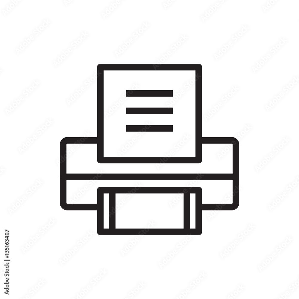 printer icon illustration printer icon illustration