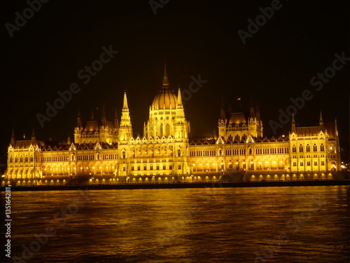 Illuminated Parliament of Budapest