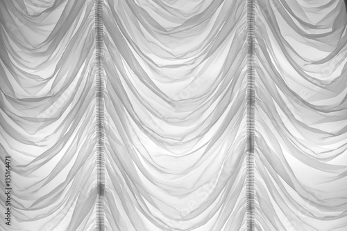 Εκτύπωση καμβά white ruffle curtain background