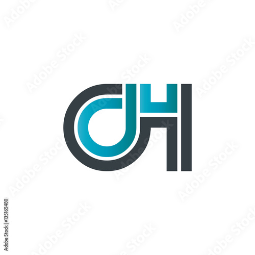 Initial Letter CH OH Linked Design Logo