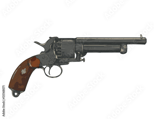 revolver, gun, pistol