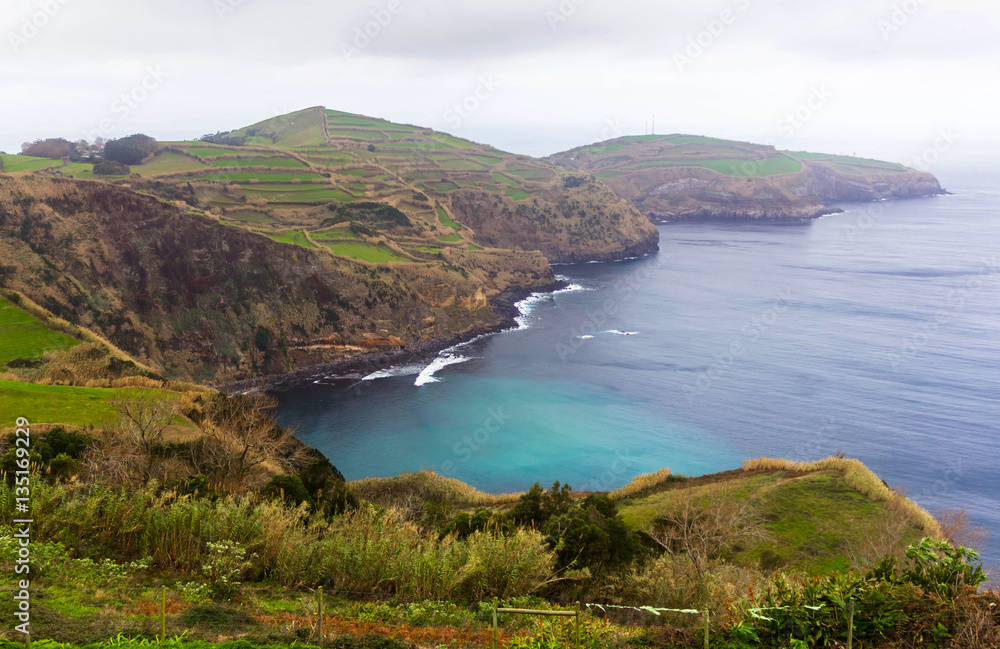 View of island Sao Miguel, the Azores