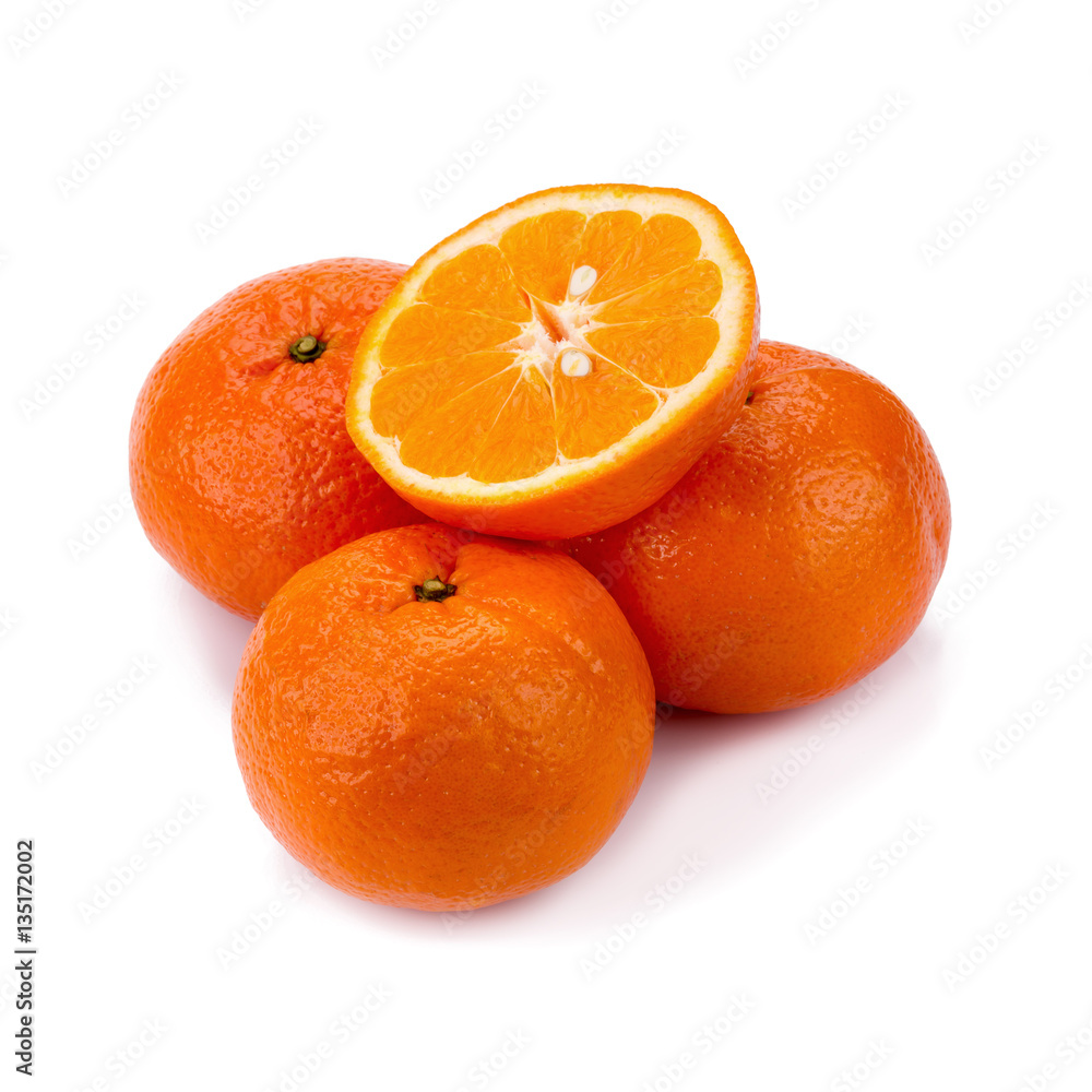 Orange fruit isolated on white background. Orange fruit isolated on white background.
