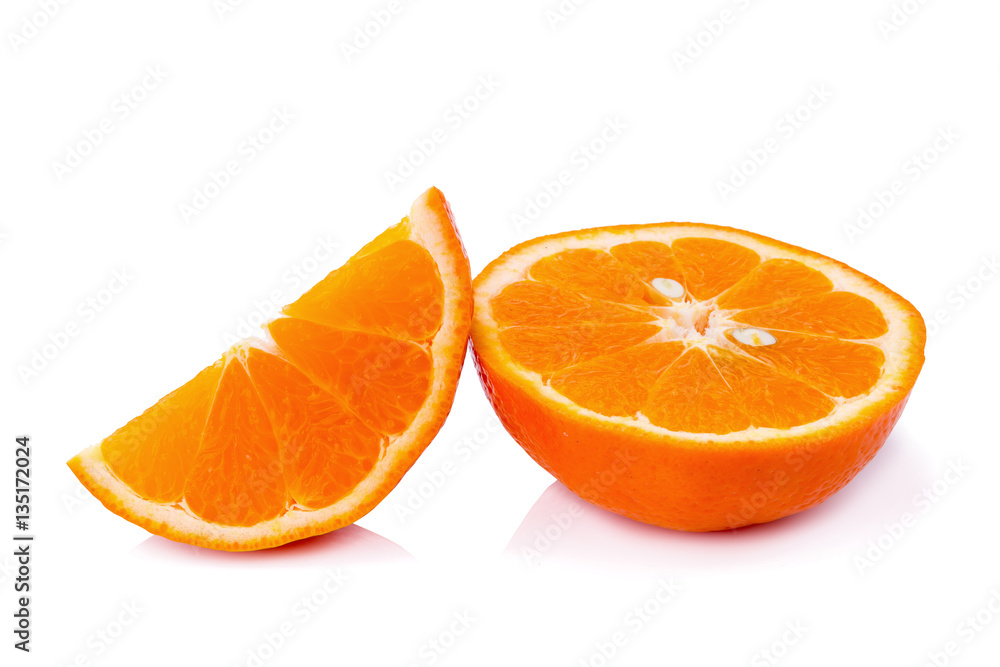 Orange fruit isolated on white background. Orange fruit isolated on white background.