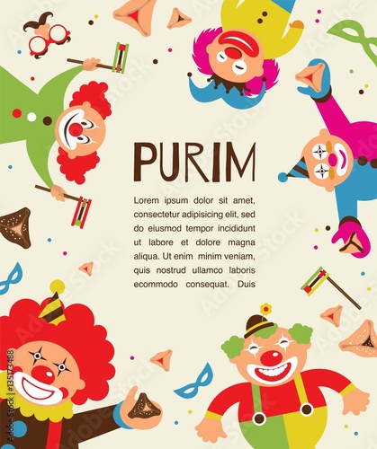 purim template design, Jewih holiday