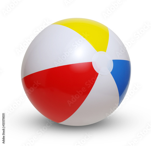 Free Download Beach ball on a white - GFXLoad