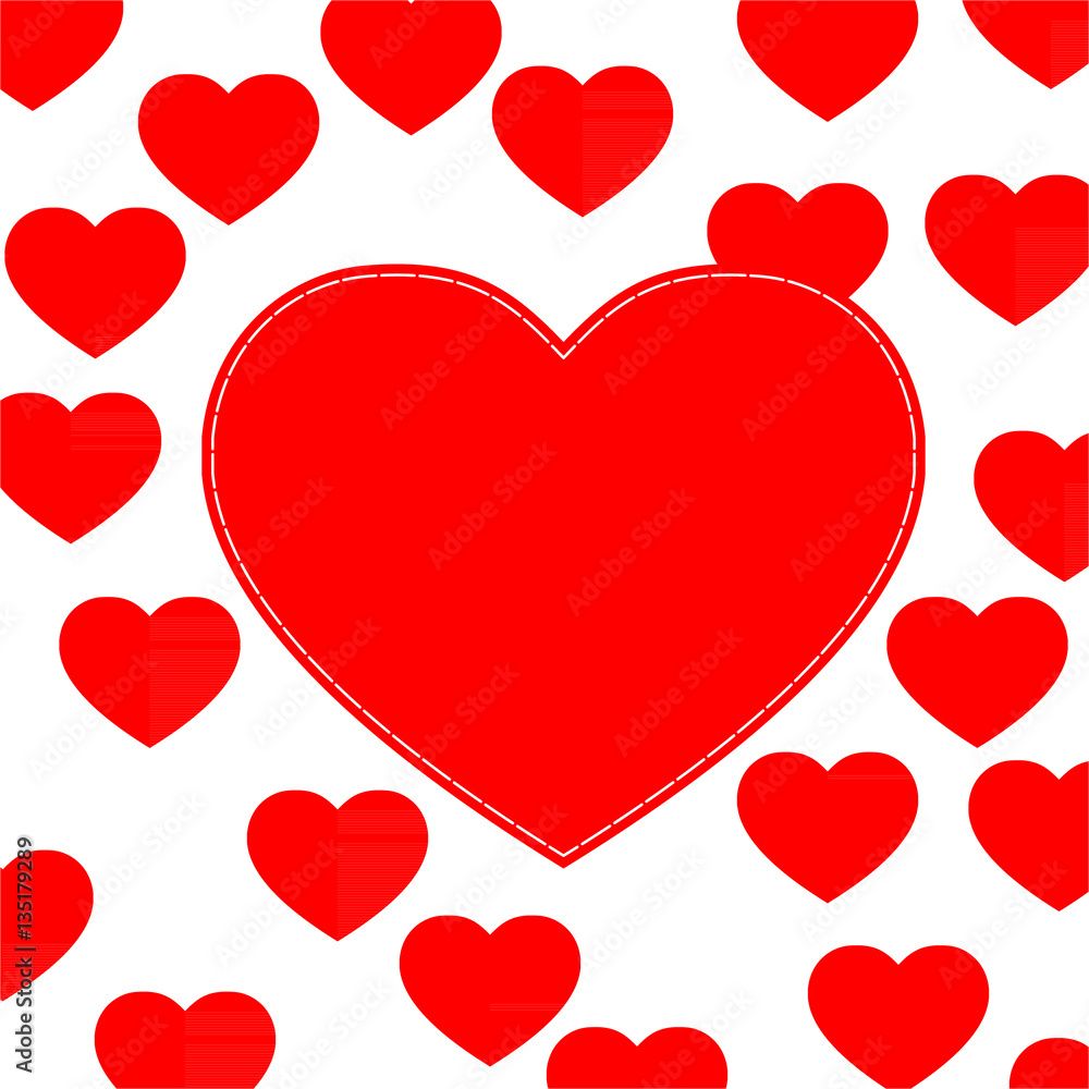 Cute love hearts background