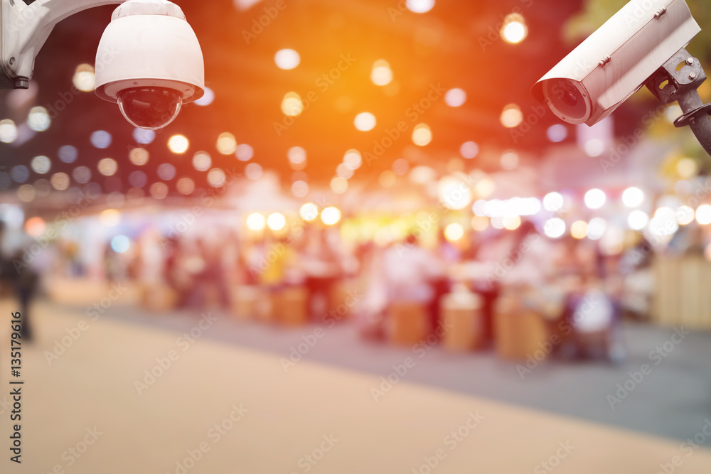 Surveillance Security Camera or CCTV in event hall Surveillance Security Camera or CCTV in event hall