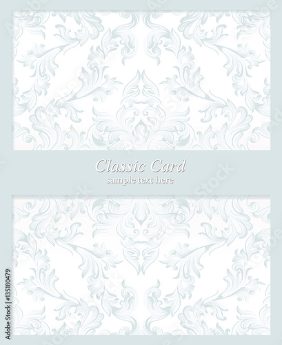 Vintage Baroque Invitation card Imperial style. Vector decor background. Luxu...