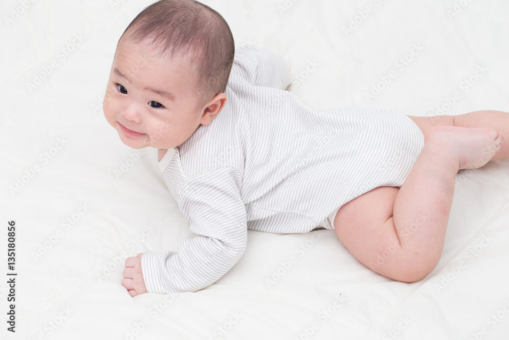 Portrait of thinking baby boy Portrait of thinking baby boy