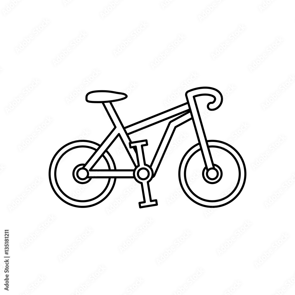 Sport race bike icon vector illustration graphic design Sport race bike icon vector illustration graphic design
