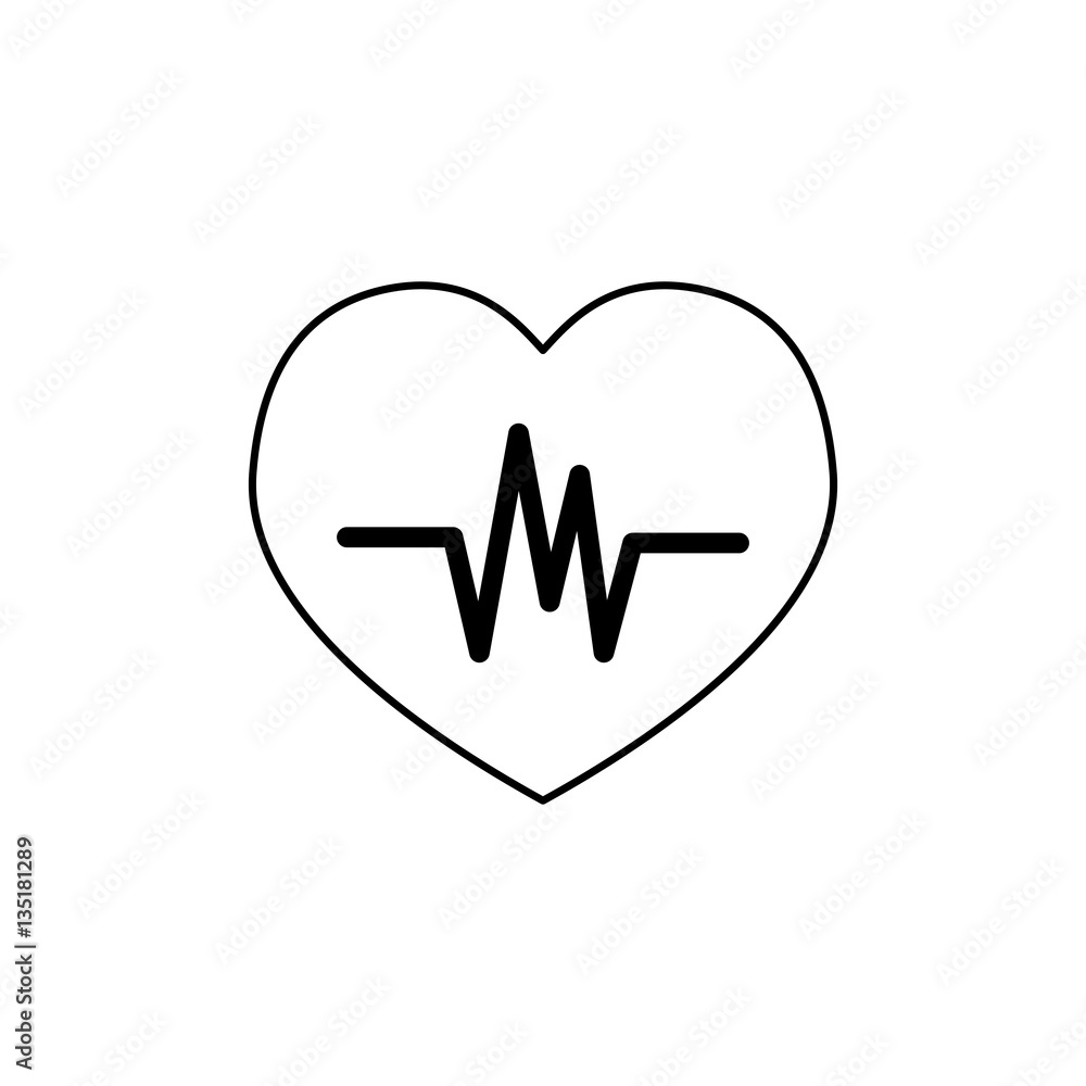 Heartbeat cardio symbol icon vector illustration graphic design Heartbeat cardio symbol icon vector illustration graphic design