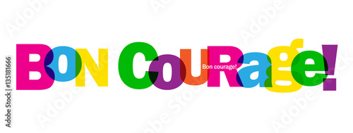 Carte Bon Courage Stock Vector Adobe Stock Carte Bon Courage Stock Vector Adobe Stock