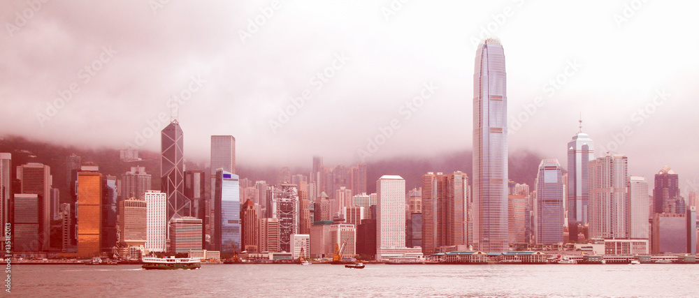 Fototapeta Panorama panoramy Hongkongu