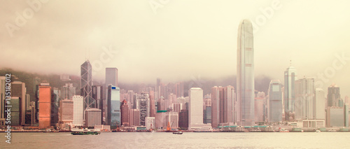 Hong Kong skyline panorama