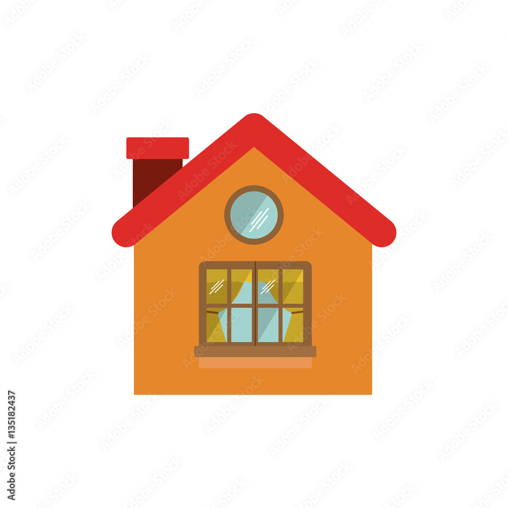 small confortable room with window vector illustration small confortable room with window vector illustration