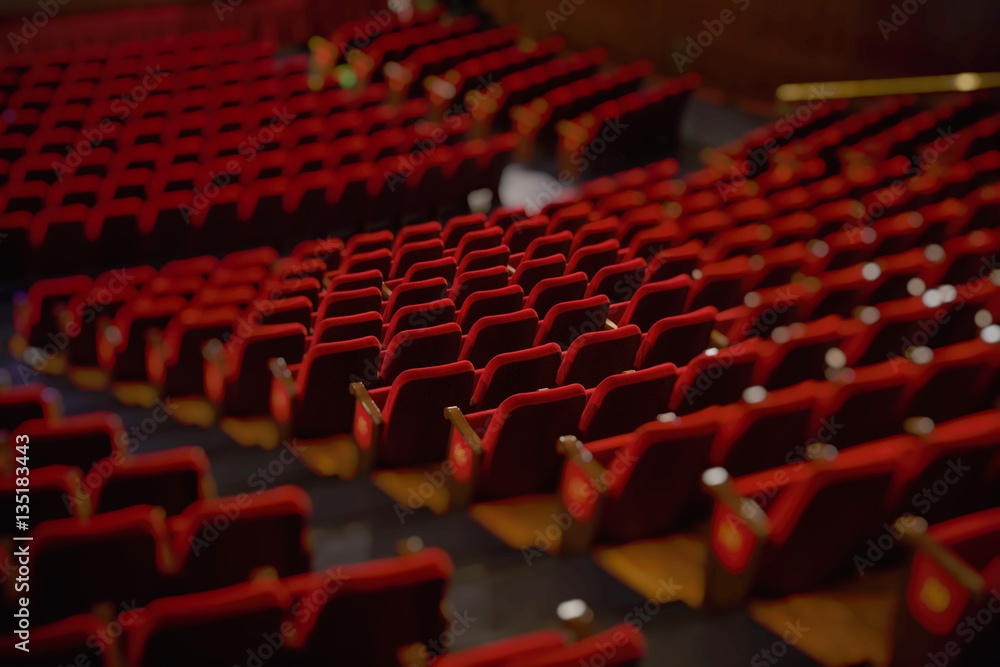 Obraz premium theater, cinema, chairs, rehearsal