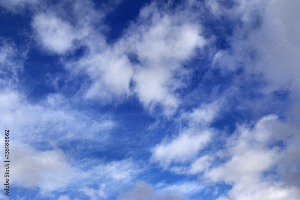 Blue sky with sunlight clouds Blue sky with sunlight clouds