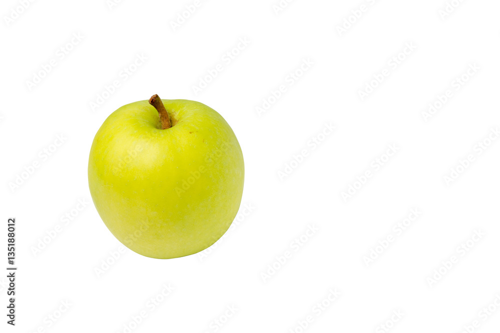 Green apple on white background isolated Green apple on white background isolated