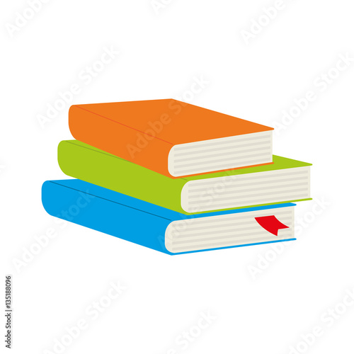Books library education icon vector illustration graphic design