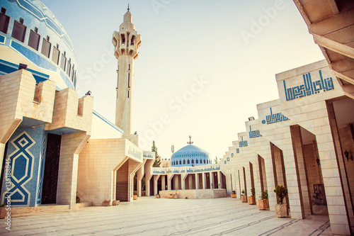 King Abdullah I Mosque in Amman, Jordan photo