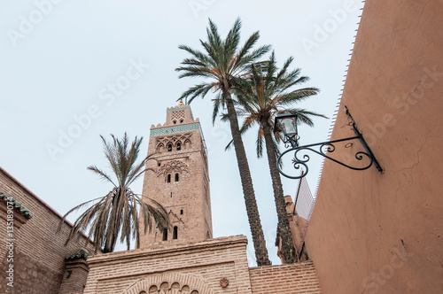 Koutoubia Mosque at Marrakech, Morocco photo