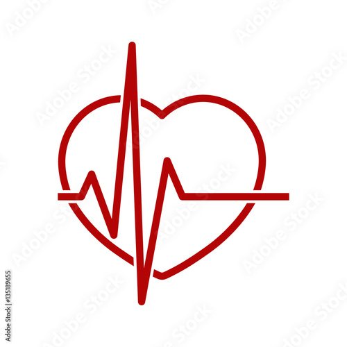 Heart pulse outline