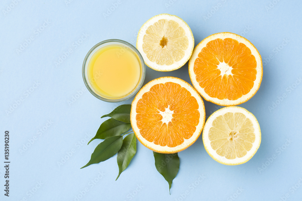 Fototapeta premium citrus fruits background