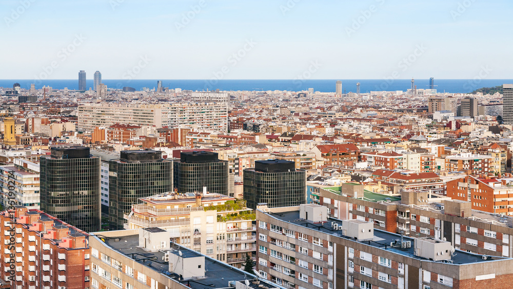 apartment houses in Barcelona city