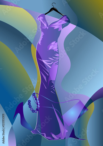 abstract couture dress