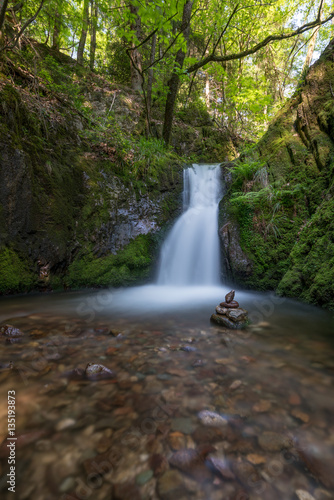 waterfall in the natural forrest