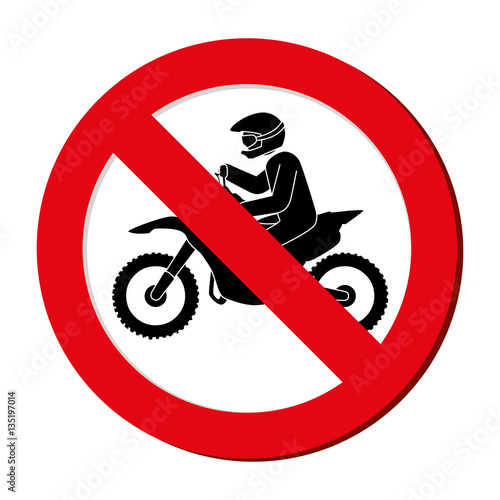prohibited sign Extreme sport athlete avatar vector illustration design
