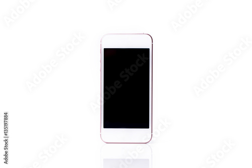 Smart phone on white background