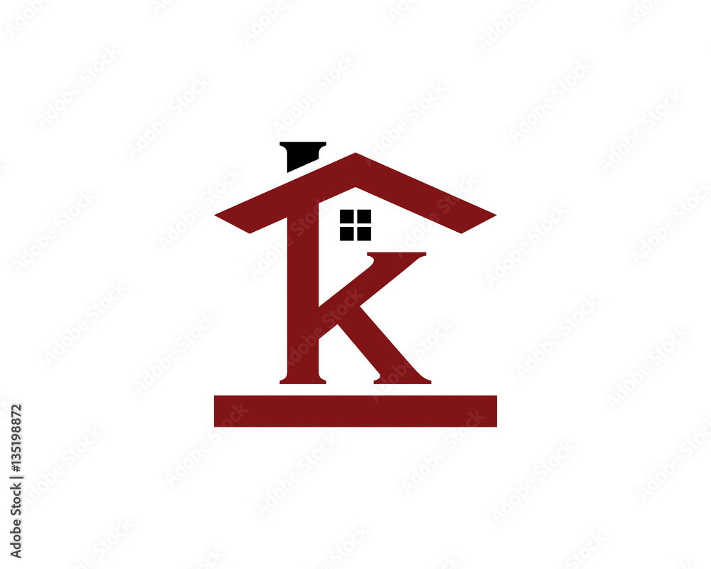 Letter K and Real Estate Logo 1 Stock Vector Adobe Stock