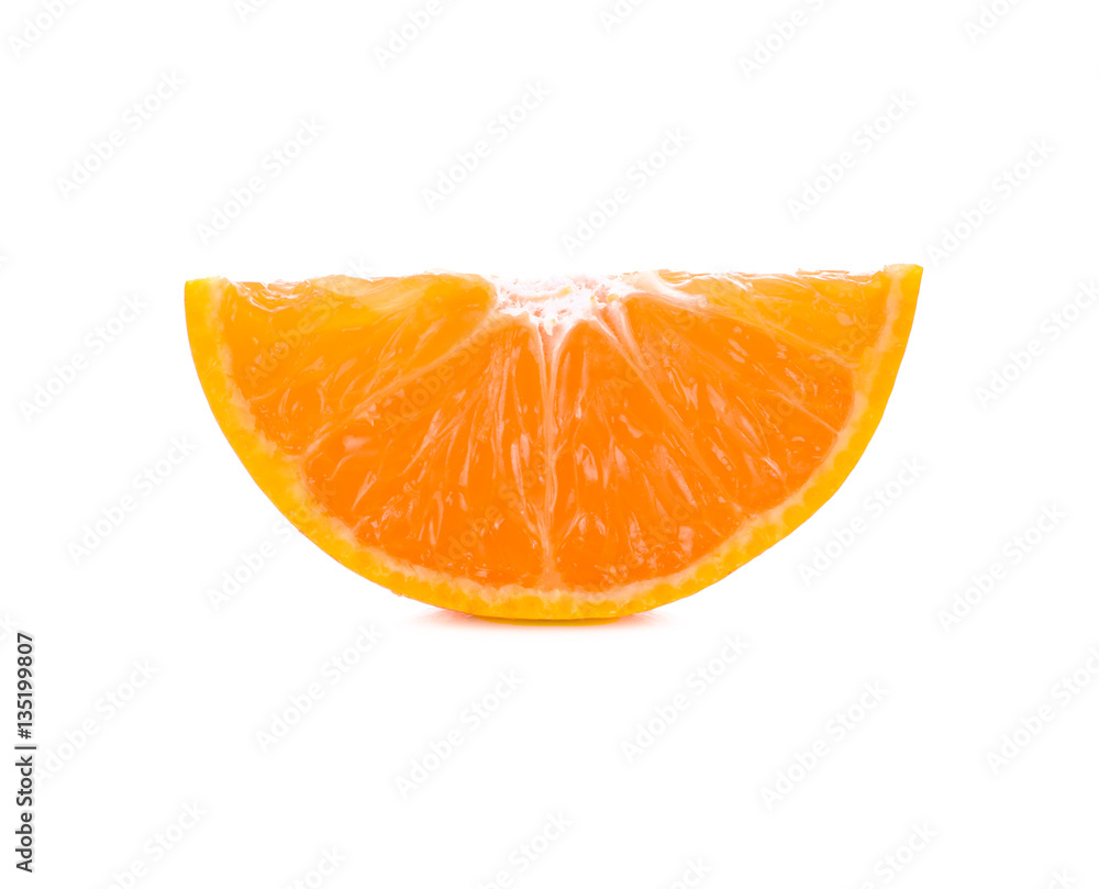 orange slice isolated on white background orange slice isolated on white background