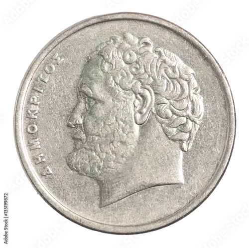 Greek drachmas coin photo