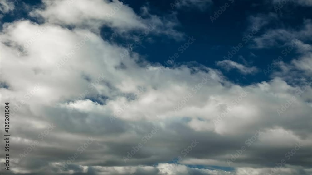 White clouds and blue sky. Time lapse White clouds and blue sky. Time lapse