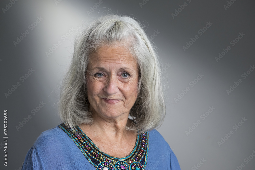 Portrait of a smiling senior aged woman Portrait of a smiling senior aged woman