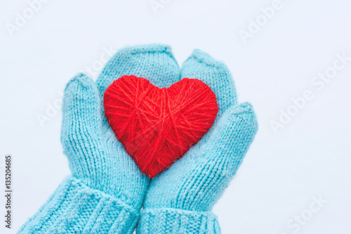 heart in hands. Love. St Valentie's Day