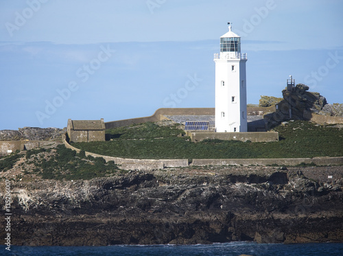 Godrevy Lighthouse, Godrevy Island, Cornwall, England, UK. photo